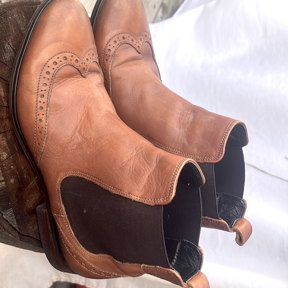 Aldo Topy Cognac/Darker Tan Chelsea Boots US 9 EU 40 UK 6.5